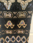 Sequin Embellished Western Patterned Vintage Dress