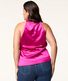 Fuschia Sleeveless Blouse