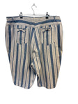 Vintage Striped Denim Shorts