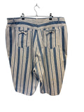 Vintage Striped Denim Shorts