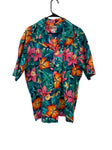 Vintage Graphic Patterned Button Down Top