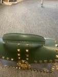 Green Studded Handbag