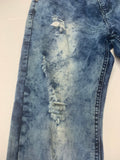 Acid Wash Denim Jogger Jeans