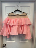 Pink Ruffled Detail Blouse