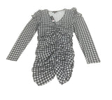 Gingham Ruched Dress