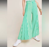 Anthropologie Striped Wide Leg Pants-Preowned