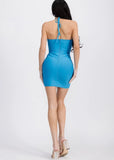 Rhinestone Embellished Club Dress