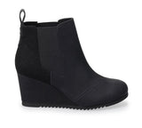 Preowned-Tom's Bailey Wedge Heel Booties