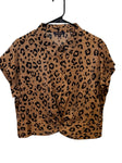 Cheetah Patterned Blouse Skies are Blue.