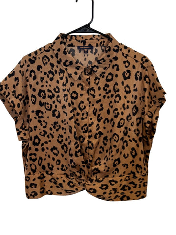Cheetah Patterned Blouse Skies are Blue.