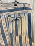 Vintage Striped Denim Shorts
