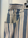 Vintage Striped Denim Shorts