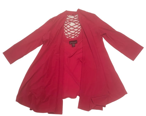 Hot Pink Cut Out Cardigan