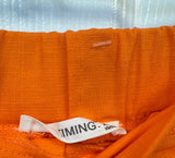 Orange Cotton Chino Shorts