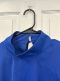 Royal Blue Ruffled Bolero Style Blouse