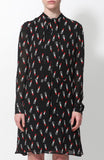 Preowned Saint Laurent Liostick Patterned Dress