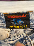 Vintage Acid Wash Cargo Style Jeans