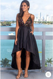 Sequin Embellished Hi-Lo Gown