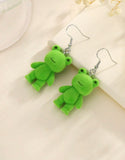 Fuzzy Frog Earrings