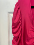 Hot Pink Ruched Blouse