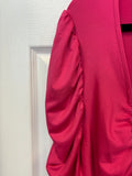 Hot Pink Ruched Blouse