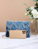 Denim Distressed Handbag