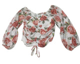 Ember Floral Drawstring Blouse