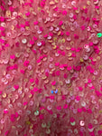 Bubblegum Pink Sequin Embellished Dress