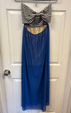 Striped Sleeveless Maxi Dress