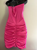Hot Link Ruched Mini Dress
