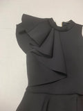 Black Peplum Dress