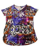 Graffiti Patterned T-shirt