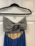 Striped Sleeveless Maxi Dress