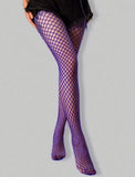 Purple Fishnet Tights