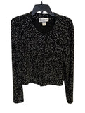Floral Patterned Bling Cardigan