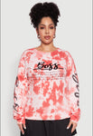 Tie Dye Patterned Sweatshirt