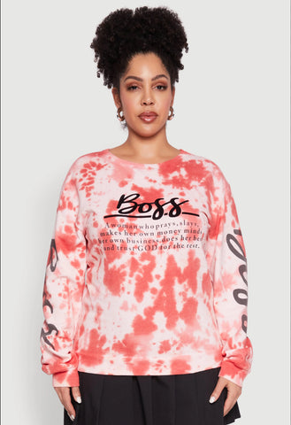 Tie Dye Patterned Sweatshirt