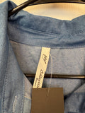 Blue Studded Chambray Blouse