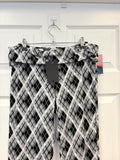 Argyle Patterned Flare Leg Pants