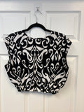 Abstract Patterned Crop Top