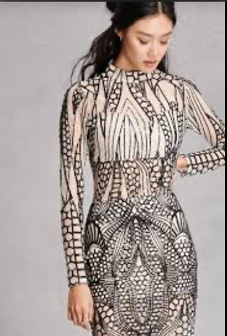 Sequin Embellished Girl In Mind Cocktail Dress
