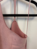 Faux Suede Mauve Blouse