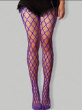 Purple Fishnet Tights