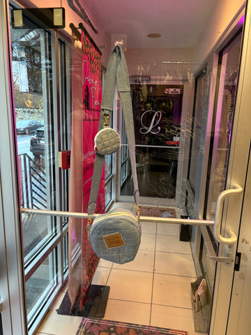 Upcycled Handmade Denim Crossbody made from Vintage Levi's.