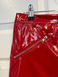 Red Patent Faux Leather