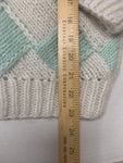 Vintage Argyl Thick Knit Sweater