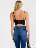Silver Studded Bustier Top