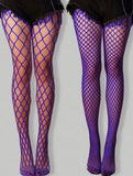 Purple Fishnet Tights