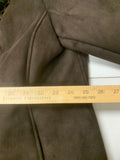 Vintage Breatan Faux Leather Winter Coat