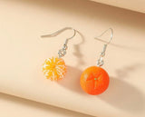 Orange Statement Earrings